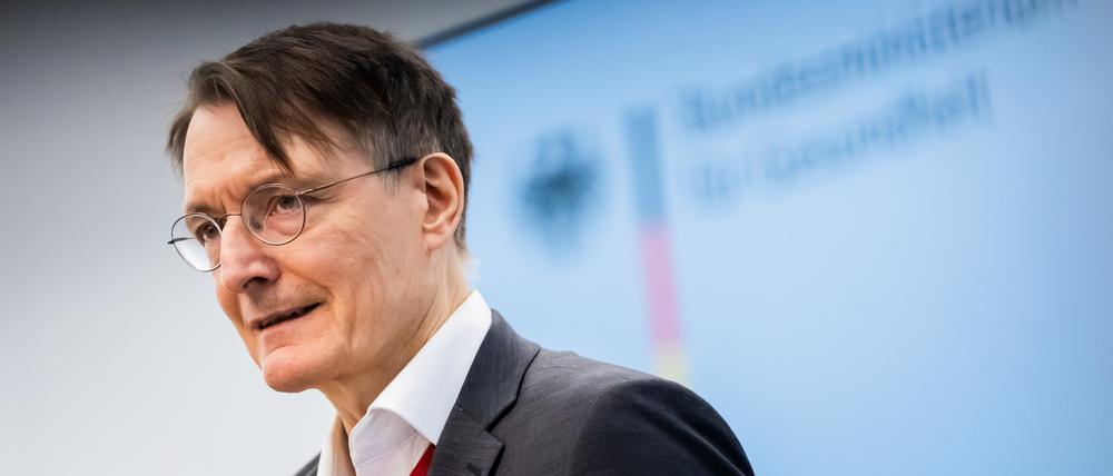 Karl Lauterbach (SPD), Bundesminister für Gesundheit.