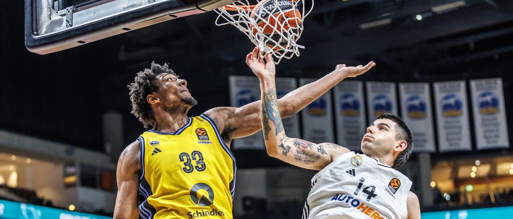 David McCormack (l.) war gegen Real Madrid bester Werfer für Alba Berlin.