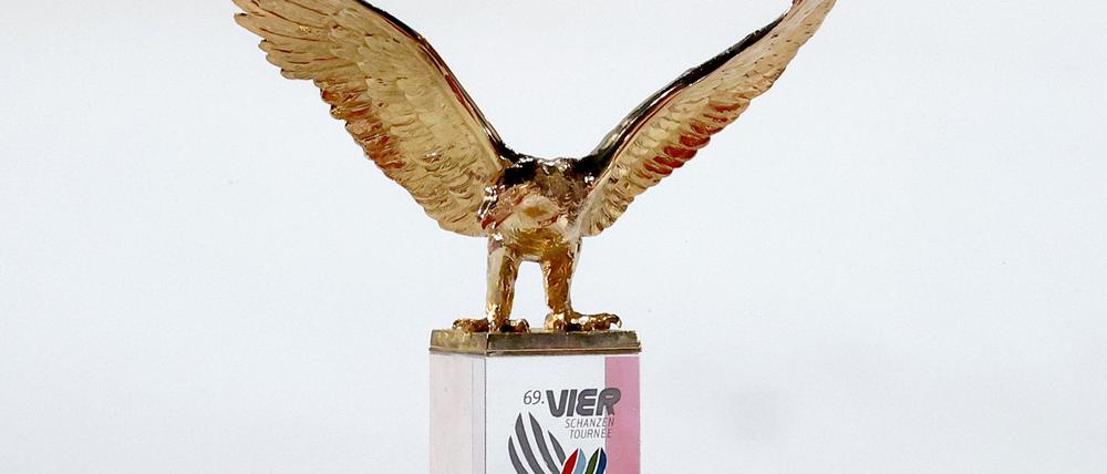 Der goldene Adler für den Sieger der Vierschanzentournee.