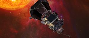 Die Sonde „Parker Solar Probe“ auf dieser Computergrafik ist 2018 gestartet. (Archivbild)