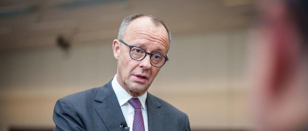 Friedrich Merz, CDU Bundesvorsitzender und CDU/CSU Fraktionsvorsitzender im Bundestag und Unions-Kanzlerkandidat.