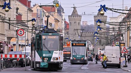 Ort des Geschehens: die Friedrich-Ebert-Straße in der Potsdamer Innenstadt. 