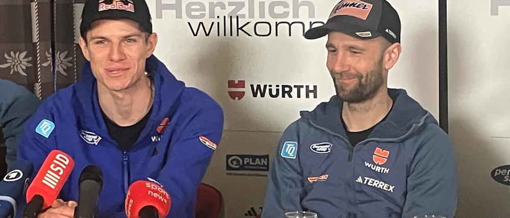Andreas Wellinger und Pius Paschke sind optimistisch.