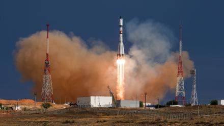 Vom russischen Weltraumbahnhof in Baikonur (Kasachstan) fliegen immer wieder Kosmonauten und Astronauten gemeinsam zur ISS. (Archivbild)