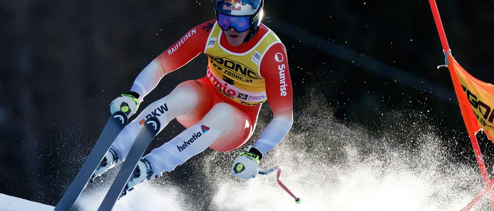  Der Schweizer Franjo von Allmen hat es auf das Podest geschafft.