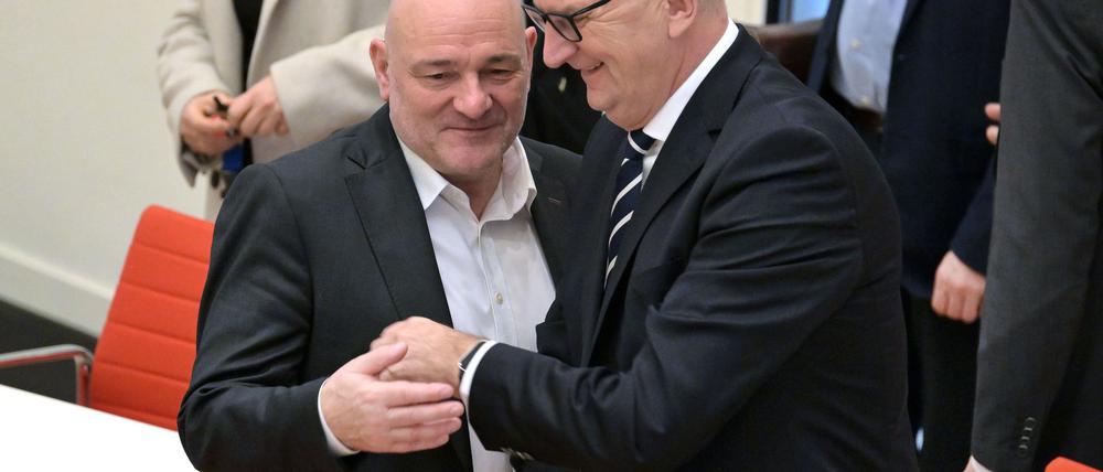 Brandenburgs SPD-Ministerpräsident Woidke rechnet mit Stabilität der neuen Koalition mit dem BSW (Archivbild).