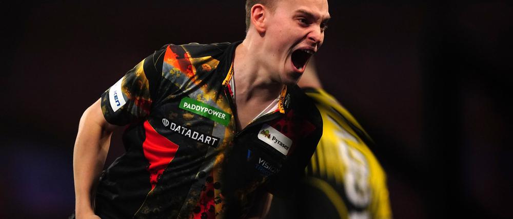 Jubelt nach der nächsten Überraschung: Ricardo Pietreczko.