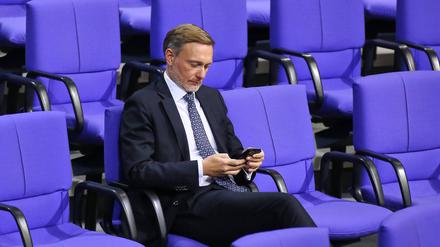 FDP-Chef Christian Lindner im Bundestag: Wird er hier nach der nächsten Wahl wieder sitzen?