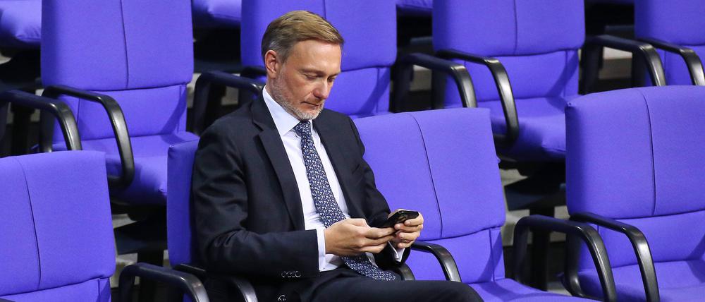 FDP-Chef Christian Lindner im Bundestag: Wird er hier nach der nächsten Wahl wieder sitzen?