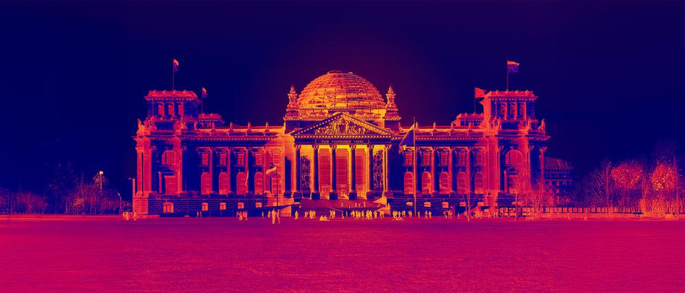 Bundestag in Infrarot