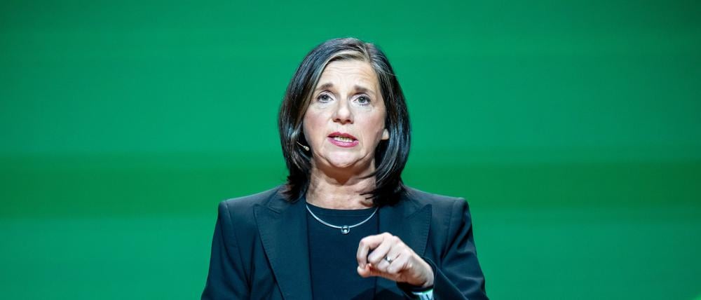 Katrin Göring-Eckardt (Bündnis 90/Die Grünen) Bundestagsvizepräsidentin, spricht bei der Bundesdelegiertenkonferenz der Grünen.