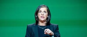 Katrin Göring-Eckardt (Bündnis 90/Die Grünen) Bundestagsvizepräsidentin, spricht bei der Bundesdelegiertenkonferenz der Grünen. 