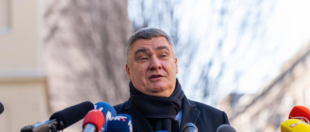 Präsident und Spitzenkandidat Zoran Milanovic hat die erste Runde der Präsidentschaftswahlen gewonnen.