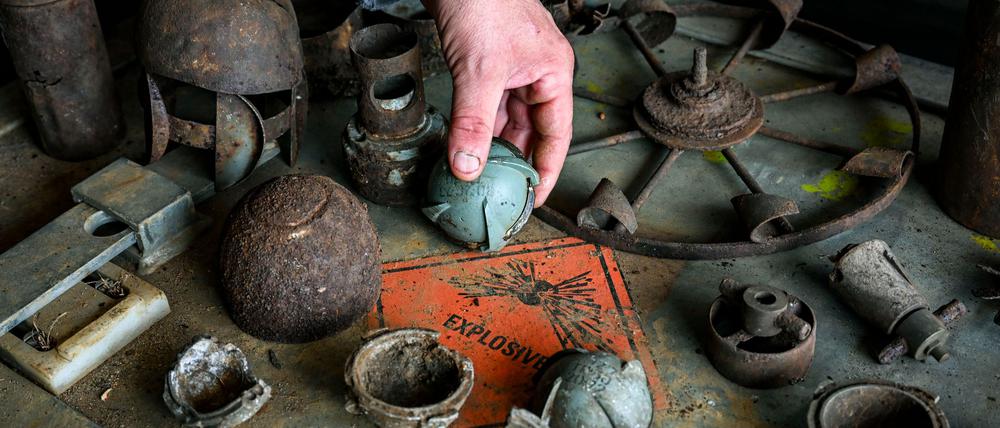 In Brandenburg sind 2024 rund 340 Tonnen alter Kampfmittel gefunden worden. (Symbolbild)
