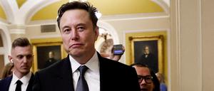 Elon Musk auf dem Capitol Hill in der US-Hauptstadt Washington