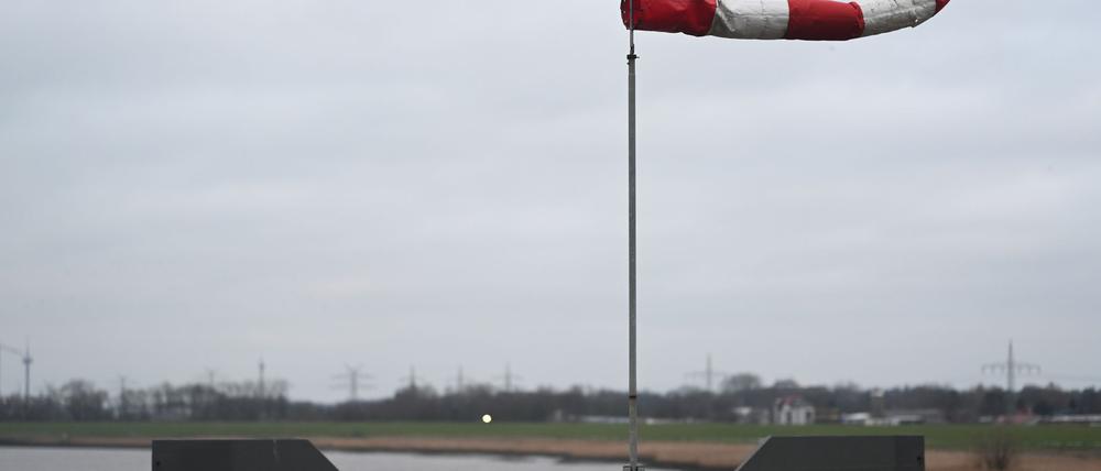 Es stürmt im Norden Deutschlands. 