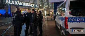 Am Alexanderplatz in Berlin.