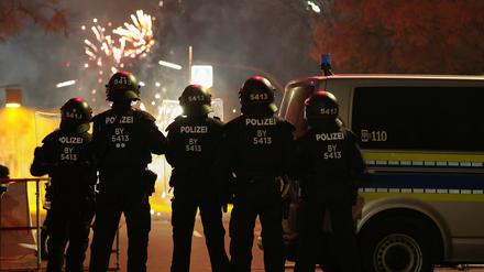 Großeinsatz für die Polizei: 4000 Beamte waren zum Jahreswechsel auf den Straßen Berlins unterwegs.