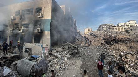Rund 45 Luftangriffe am Tag bringen dem Gazastreifen Tod und Verwüstung. (Archivbild)