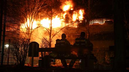 Feuer in der Silvesternacht in Berlin.