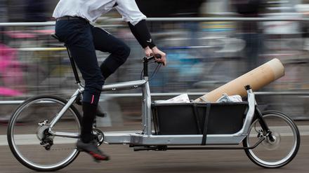 Besonders Gewerbetreibende nutzten die Förderung zum Kauf von Lastenfahrrädern. (Symbolbild)