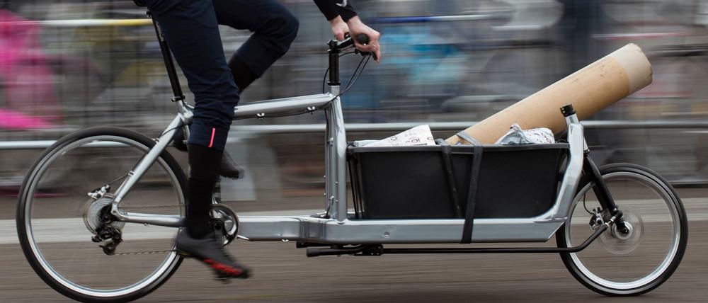 Besonders Gewerbetreibende nutzten die Förderung zum Kauf von Lastenfahrrädern. (Symbolbild)