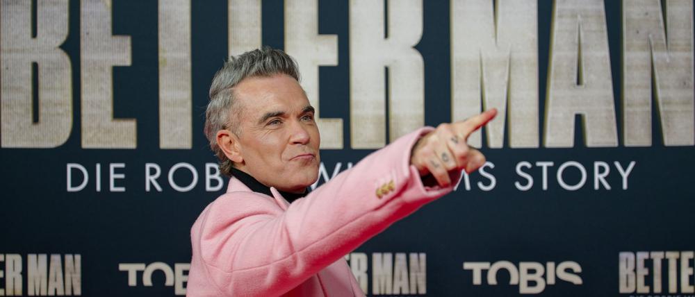 Robbie Williams bei der Premiere.