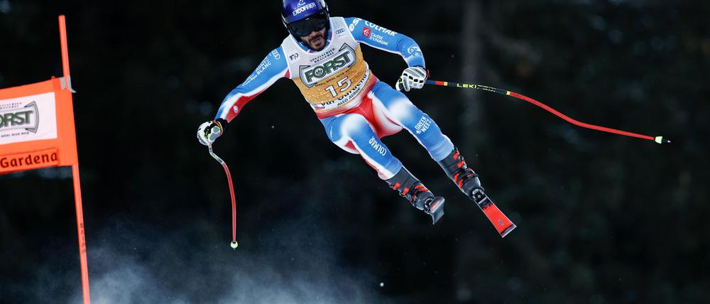 Ski-Star Cyprien Sarrazin gewann vergangene Saison beide Abfahrten in Kitzbühel.