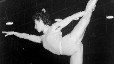 Agnes Keleti bei den Olympischen Spielen 1956.
