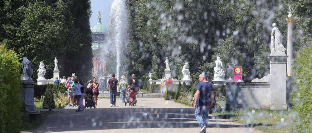 Bald nicht mehr kostenlos: Spaziergänger im Park Sanssouci in Potsdam.