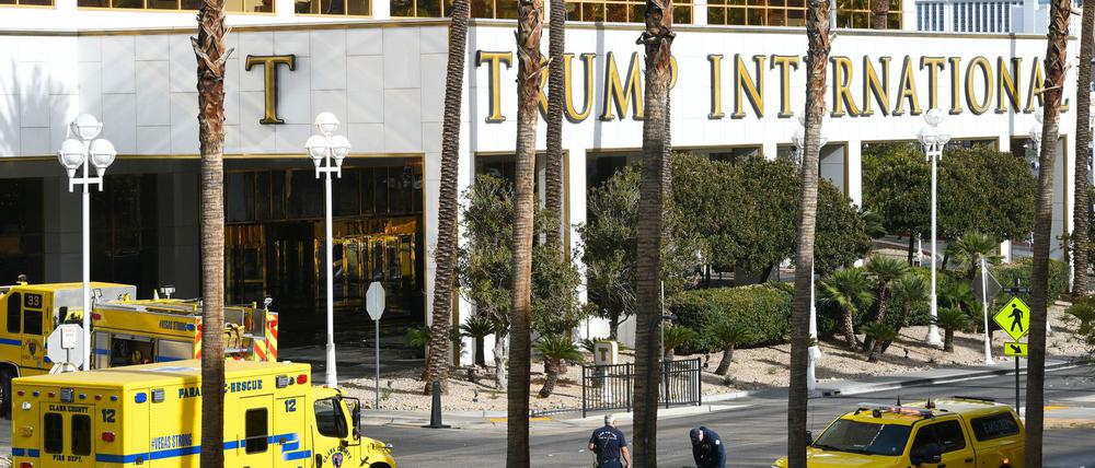 Im explodierten Auto vor dem Trump-Hotel saß eine Person, die bis zur Unkenntlichkeit verbrannte. 