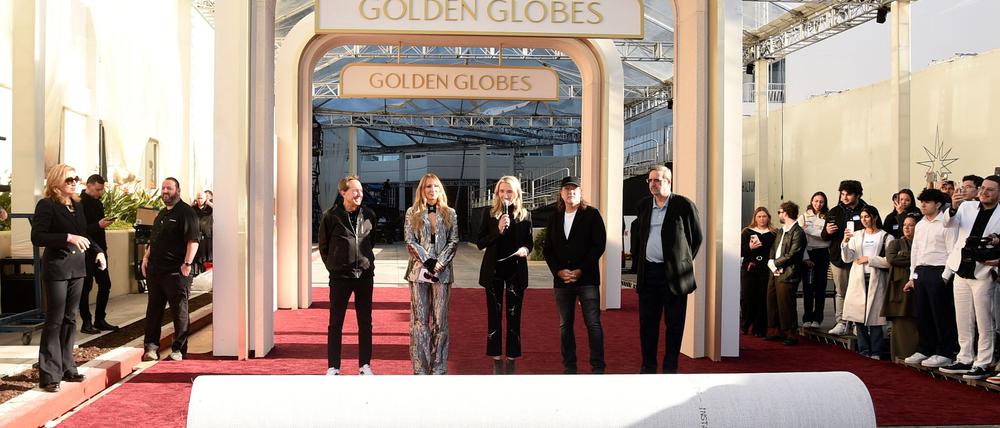Der rote Teppich für die Golden-Globe-Gala ist ausgerollt.