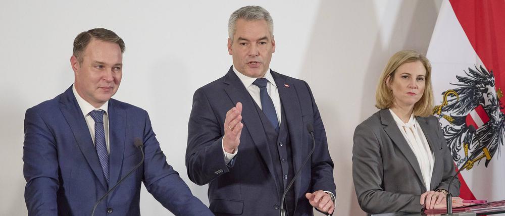 Die Koalitionsverhandlungen zwischen ÖVP, SPÖ und der liberalen Neo-Partei sollen gescheitert sein.