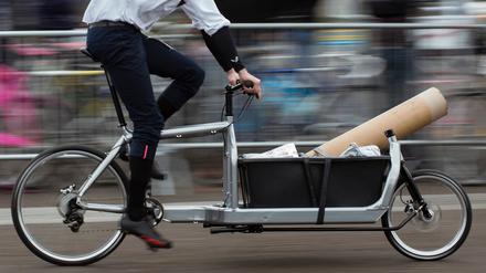 Besonders Gewerbetreibende nutzten die Förderung zum Kauf von Lastenfahrrädern am Anfang.