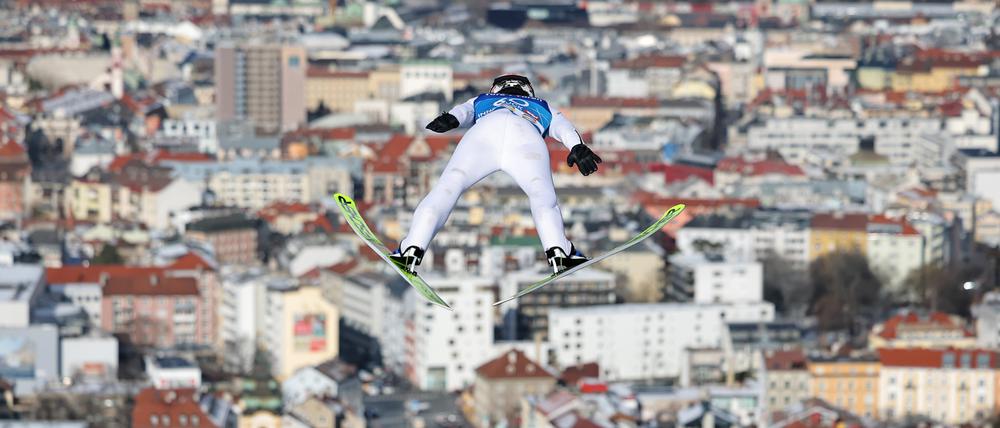 Der Österreicher Jan Hörl befindet sich im Anflug auf Innsbruck. 