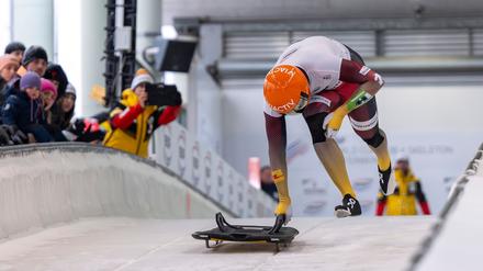 Peking-Olympiasieger Christopher Grotheer kam in Winterberg auf Rang drei. 