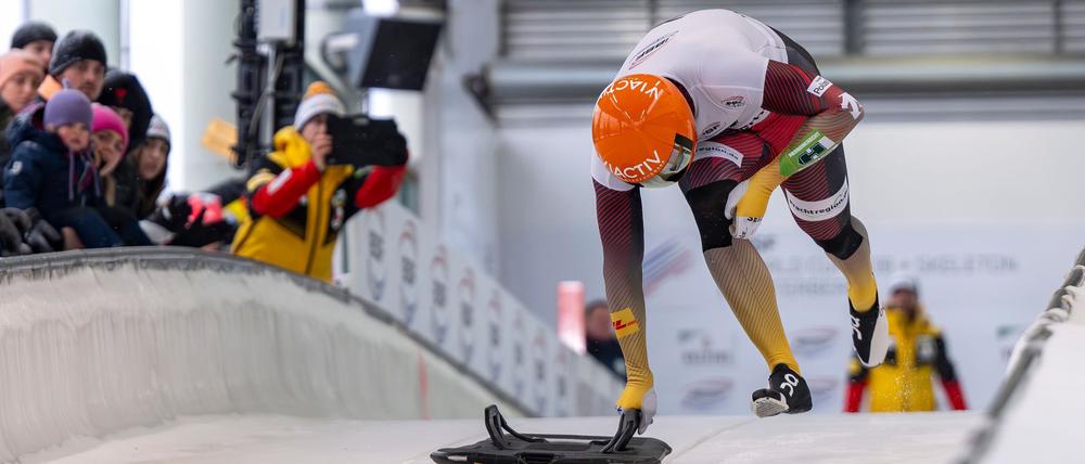 Peking-Olympiasieger Christopher Grotheer kam in Winterberg auf Rang drei. 