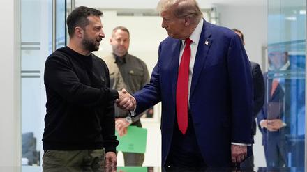 Der ukrainische Präsident Wolodymyr Selenskyj setzt Hoffnungen in die Unvorhersehbarkeit des gewählten US-Präsidenten Donald Trump. (Archivbild)