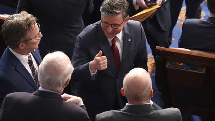 Mike Johnson bleibt Vorsitzender des US-Repräsentantenhauses. 