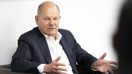 Der deutsche Kanzler: Olaf Scholz (SPD).