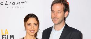 Aubrey Plaza und Jeff Baena bei der Premiere von „The Little Hours“ auf dem Los Angeles Film Festival 2017. 