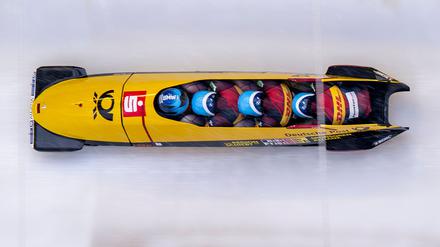 Francesco Friedrich kam im Viererbob beim Weltcup in Winterberg auf Rang zwei. 