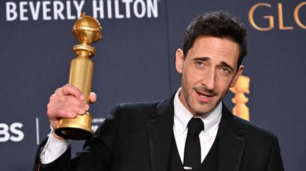 Adrien Brody auf den Golden Globes.