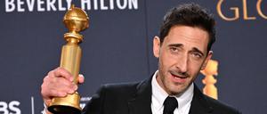 Adrien Brody auf den Golden Globes.