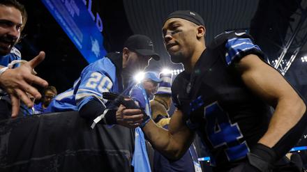 Amon-Ra St. Brown und die Lions gehen erstmals in ihrer Geschichte als Tabellenführer in die Playoffs.