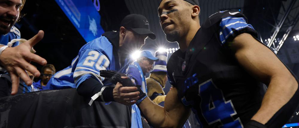 Amon-Ra St. Brown und die Lions gehen erstmals in ihrer Geschichte als Tabellenführer in die Playoffs.