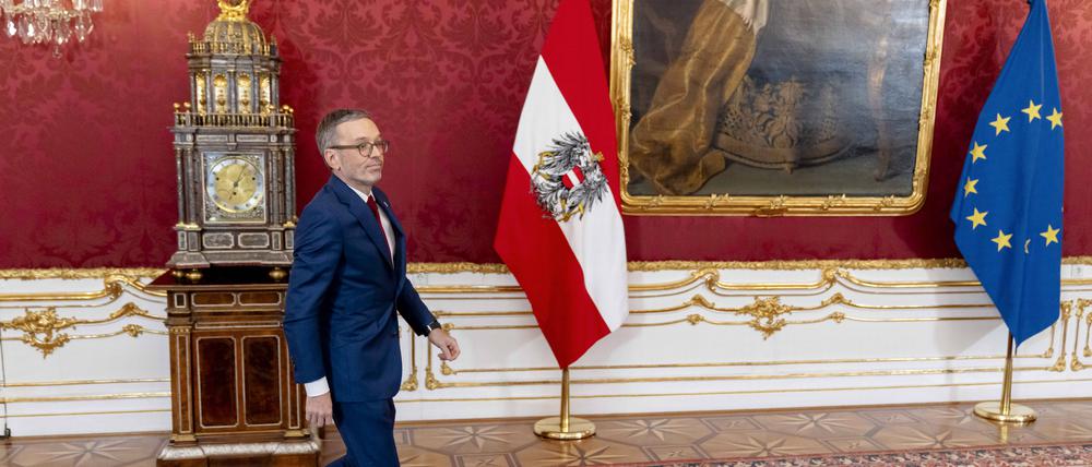 Herbert Kickl in der Wiener Hofburg