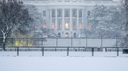Auch in der US-Hauptstadt Washington und der Region fielen bis zu 20 Zentimeter Schnee.