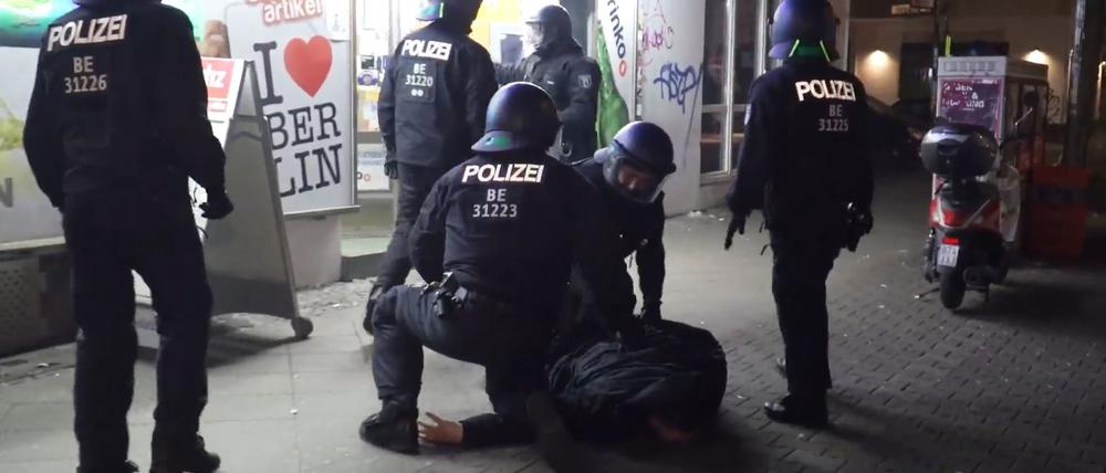 Die Polizei war in Berlin in der Silvesternacht im Großeinsatz. (Archivbild) 