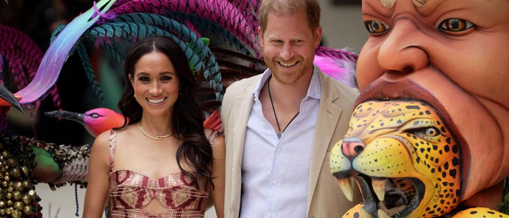 Nicht mehr im Dienste der Krone: Meghan und Harry - hier bei einem Besuch in Kolumbien. (Archivbild)